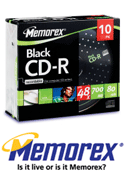 Black 48X CD R (10)