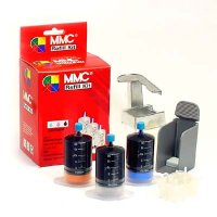 Refill kit for colour HP cartridges